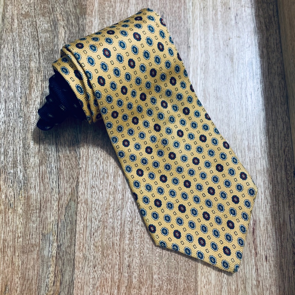 Tommy Hilfiger Geometric Print Tie - Picture 1 of 4